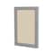 Ghent Enclosed Bulletin Board, 1 Door, Fabric, 3 ft H x 2 ft W, Ebony PA13624F-90 - alternate 1